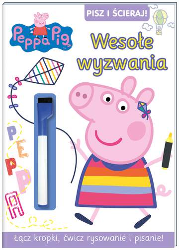 Wesołe wyzwania Świnka Peppa pisz i ścieraj