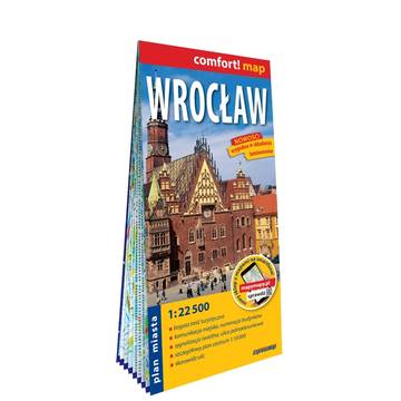 Wrocław plan miasta 1:22 500 laminat 2024