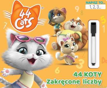 Napisz to 1,2,3. Zakręcone liczby. 44 Koty