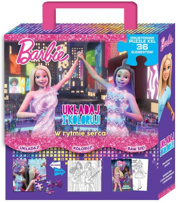 W rytmie serca. Układaj i koloruj. Barbie