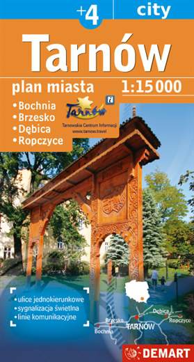 Tarnów plan miasta 1:15 000 + 4 miasta