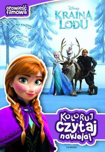 Kraina Lodu opowieść filmowa koloruj czytaj naklejaj