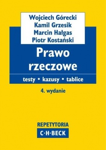 Prawo rzeczowe Testy. Kazusy. Tablice