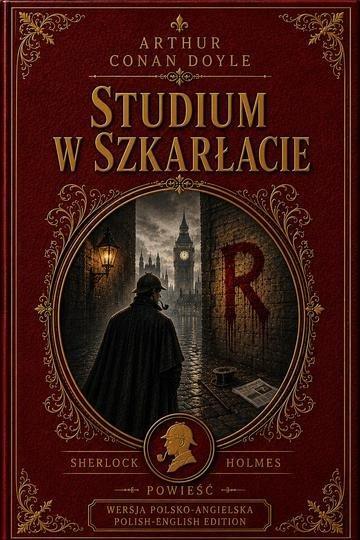 Okładka: Studium w szkarłacie/  A Study in Scarlet wyd. dwujęzyczne