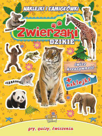 Zwierzaki dzikie z naklejkami