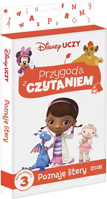 Disney uczy Junior Przygoda z Czytaniem Poznaję litery 3 PCK-1