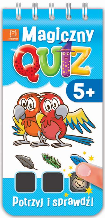 Potrzyj i sprawdź magiczny quiz 5+ (niebieski)