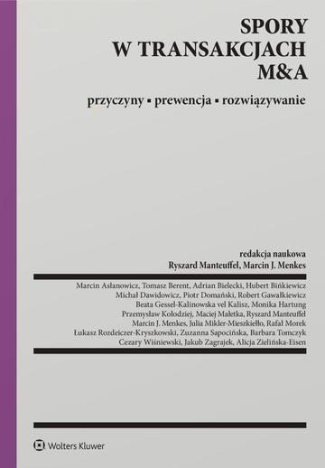 Okładka: Spory w transakcjach M&A. Przyczyny, prewencja, rozwiązywanie wyd. 2026