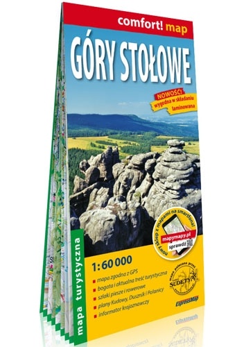 Góry Stołowe; laminowana mapa turystyczna; 1:60 000