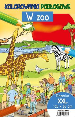 W zoo kolorowanki podłogowe