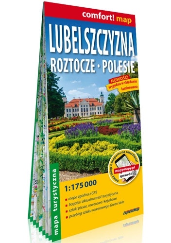 Lubelszczyzna. Roztocze, Polesie; laminowana mapa turystyczna 1:175 000