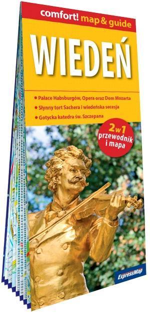 Wiedeń laminowany map&guide 2w1 przewodnik i mapa