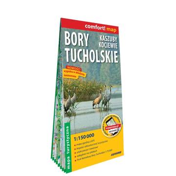 Bory Tucholskie Kaszuby Kociewie mapa turystyczna 1:150 000 laminat 2023