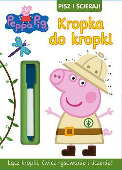 Kropka do kropki Świnka Peppa pisz i ścieraj