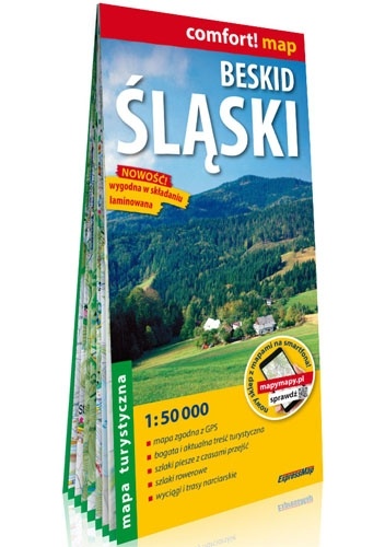 Beskid Śląski; laminowana mapa turystyczna 1:50 000