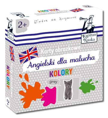 Kolory angielski dla malucha karty obrazkowe Kapitan Nauka