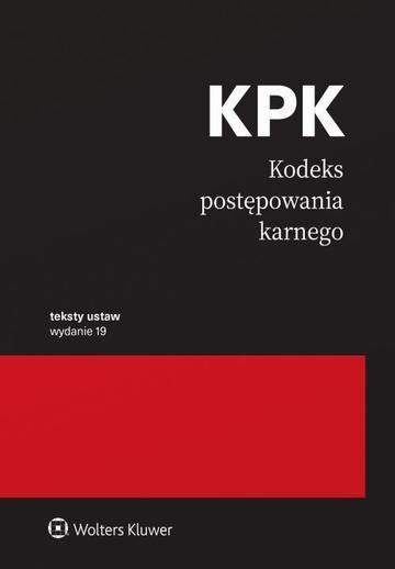 Okładka: Kodeks postępowania karnego wyd. 2026