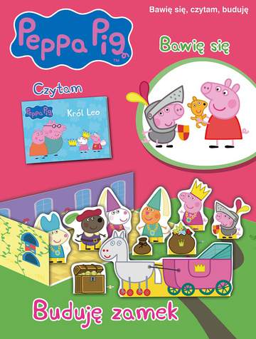 Buduję zamek Świnka Peppa bawię się czytam buduję