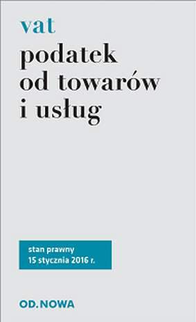 Podatek od towarów i usług  vat 02. 2016