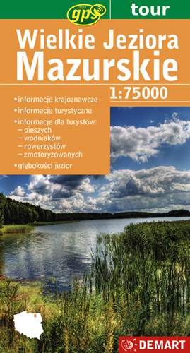 Wielkie jeziora mazurskie 1:75 000