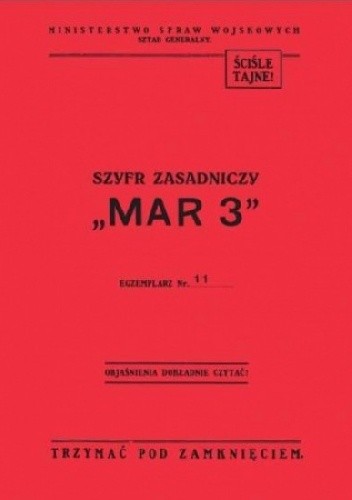 Szyfr zasadniczy ?MAR 3?