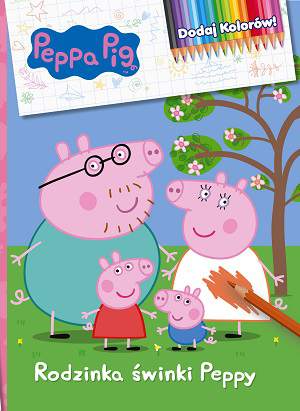 Rodzinka świnki peppy Świnka Peppa dodaj kolorów