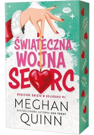 Okładka: Świąteczna wojna serc. Magiczne święta w Kolorado. Tom 1 (ilustrowane brzegi)