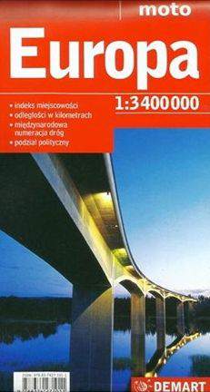 Europa mapa samochodowa 1:3 400 000 wyd. 2016