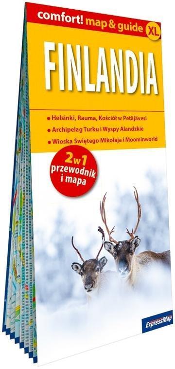 Okładka: Finlandia 2w1 przewodnik i mapa laminowana