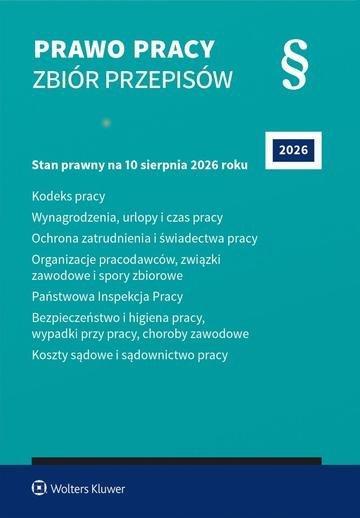 Okładka: Prawo pracy. Zbiór przepisów 2026