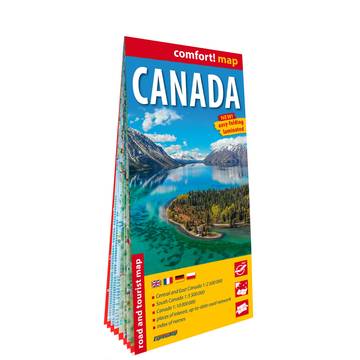 Canada road and tourist map 1:10 000 000 ANG  laminat 2025