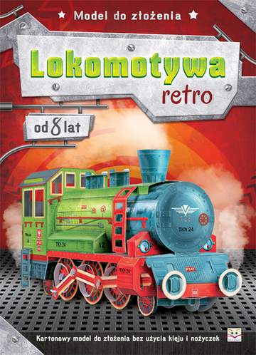 Lokomotywa retro model do złożenia