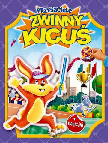 Zwinny kicuś przyjaciele naklejki z brokatem