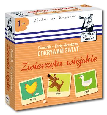 Zwierzęta wiejskie karty obrazkowe odkrywam świat