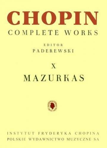 Okładka: Chopin,F. Mazurki CW X