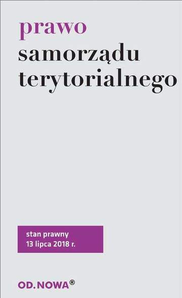 Prawo samorządu terytorialnego 07. 2018