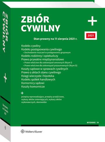 Zbiór cywilny PLUS Stan prawny na 11 sierpnia 2021 r.