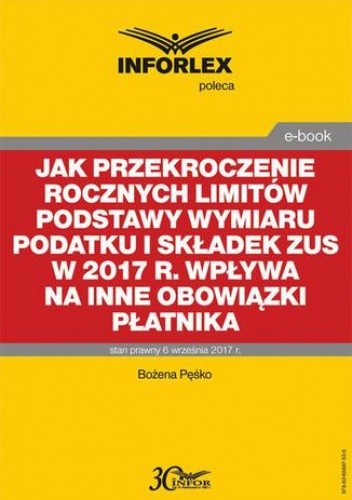 Jak przekroczenie rocznych limitów podstawy wymiaru podatku i składek ZUS w 2017 r. wpływa na inne obowiązki płatnika
