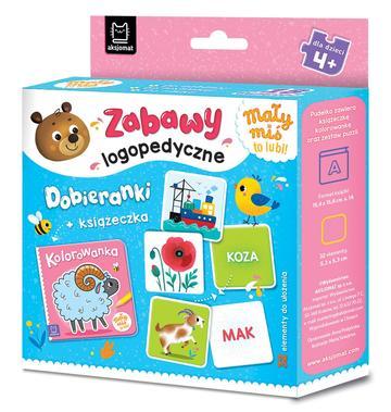 Mały miś to lubi! Zabawy logopedyczne. Dobieranki + książeczka. Mały miś to lubi!