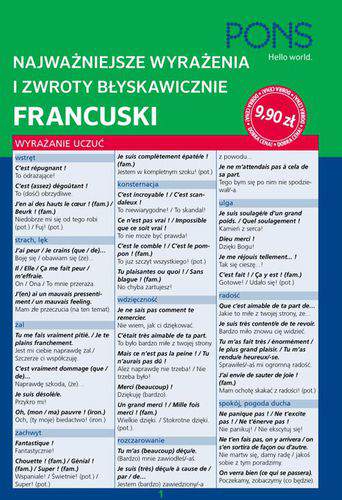 Błyskawicznie zwroty i wyrażenia francuskie PONS