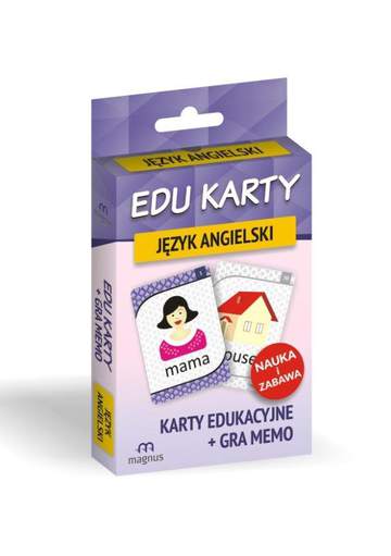 Język angielski edu karty karty edukacyjne + gra memo