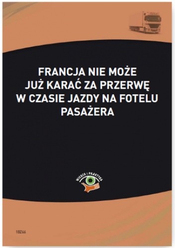 Francja nie może już karać za przerwę w czasie jazdy na fotelu pasażera