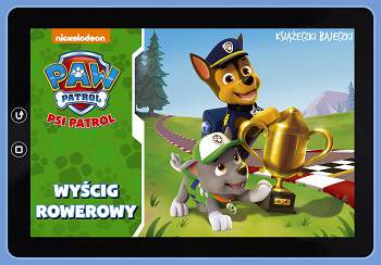 Wyścig rowerowy Psi Patrol książeczki bajeczki
