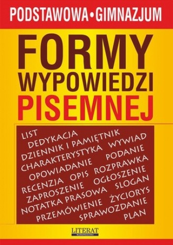Formy wypowiedzi pisemnej