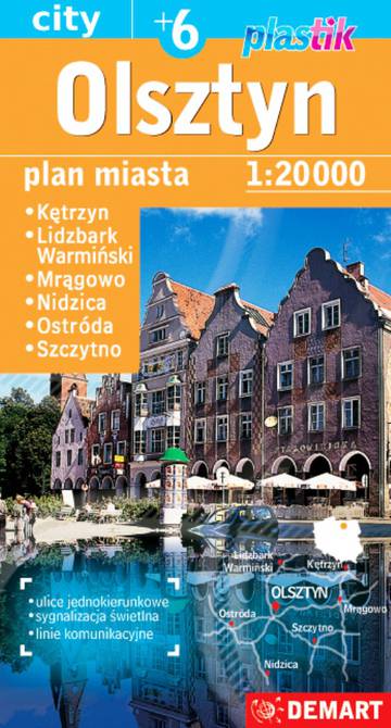 Olsztyn plus 6. plan miasta 1:20 000. Plastik