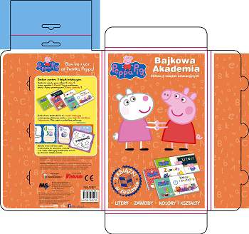 Świnka Peppa bajkowa akademia / litery zawody kolory i kształty