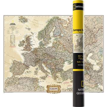 Mapa ścienna polityczna Europa executive 1:8 425 000