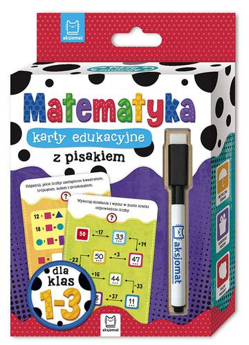 Matematyka. Karty edukacyjne z pisakiem dla klas 1-3