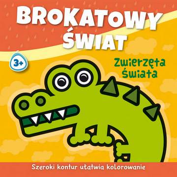 Zwierzęta świata brokatowy świat