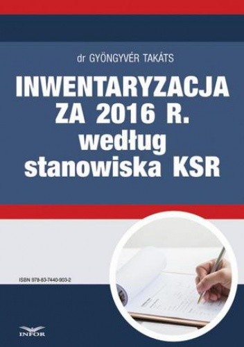 Inwentaryzacja za 2016 r. według stanowiska KSR
